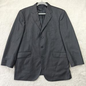 Ermenegildo Zegna x Saks Fifth Ave Blazer Men's 44R Pinstripe Trofeo Wool Jacket